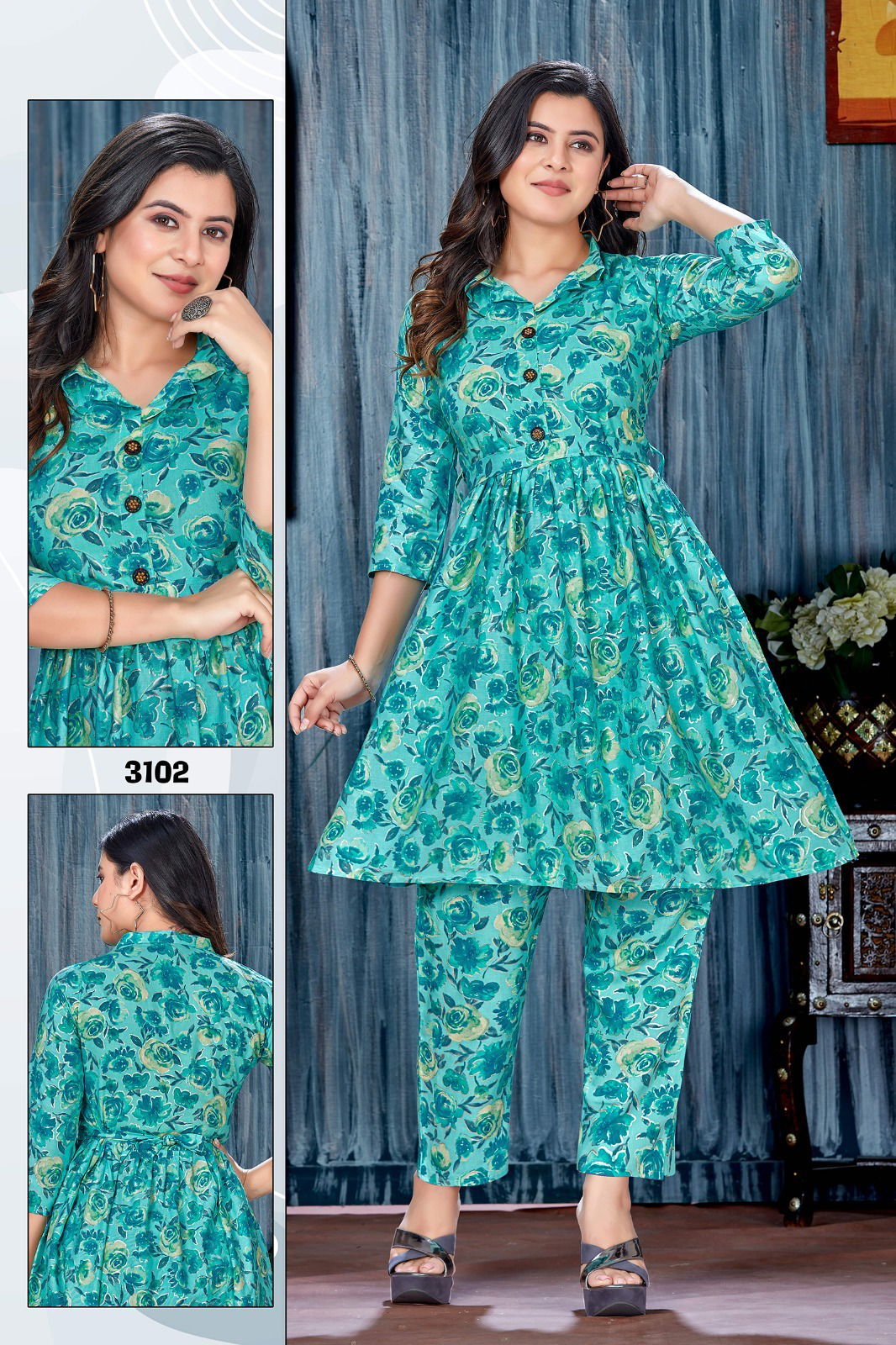 Shararat Vol 1 Rayon Printed Cord Set Kurti With Bottom Wholesale Market In Surat